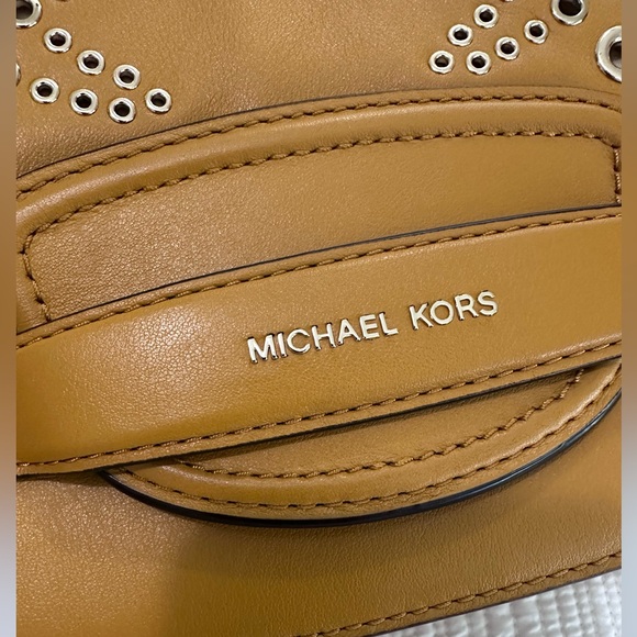 Michael Kors Brown Studded shoulder & Crosbody bag Wear it once. - Picture 3 of 15